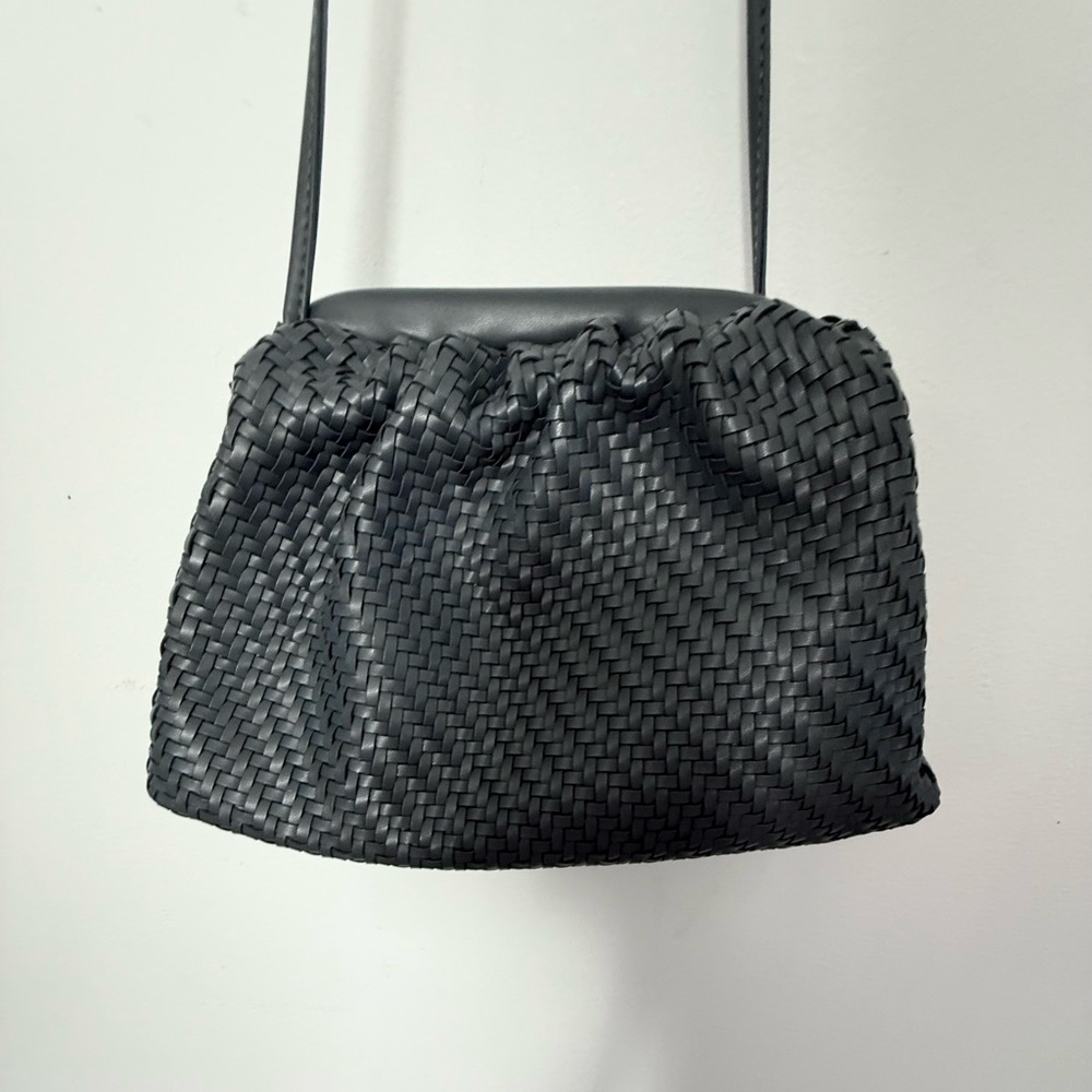Anthropologie Navy Jasper Clutch - Picture 2 of 6